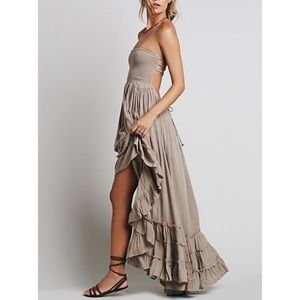Free People Extratropical Maxi Dress Taupe